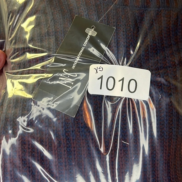 Men’s INC International Concepts sweater blue & red NEW Sizes: MEDIUM & XSMALL - Picture 8 of 8